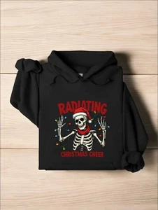 Radiology lustiger Weihnachts-Hoodie, strahlender Weihnachts-Cheer-Hoodie, Weihnachtszeit Ra - Bild 1 von 7
