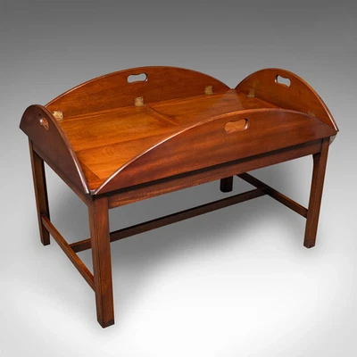 Mesa Bandeja Mayordomo Vintage, Inglés, Soporte para Servir, Regency Revival, Art Deco Foto 1 de 4