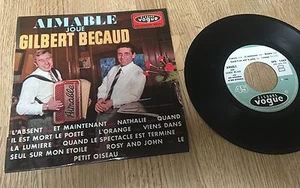 EP 45 tours accordéon Aimable joue Gilbert Bécaud 1966 - Picture 1 of 2