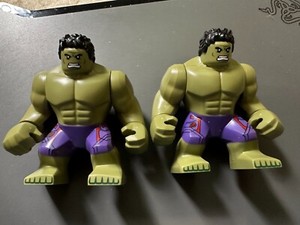 Lot of 2 Incredible Hulk Avengers Lego Minifigures Age Of Ultron 76031