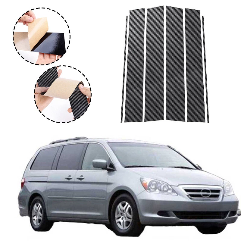 Postes de pilar de fibra de carbono para Honda Odyssey 2005 2006 2007 2008 2009 2010 Foto 1 de 4