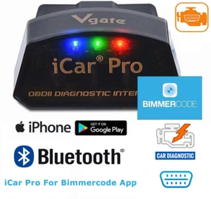 Bluetooth 4.0 Vgate iCar Pro BIMMERCODE Coding For BMW IOS Android OBD2 Scanner - Picture 1 of 12