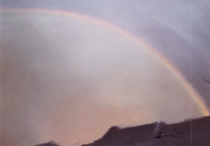 Doppelkarte m. Umschlag: Gerhard Richter - Regenbogen (Ausschnitt) - Picture 1 of 2