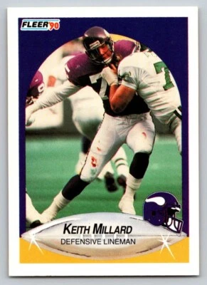 1990 Fleer - #105 Keith Millard - Image 1 of 2