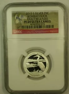 2015-S Silver Washington Bombay Hook Early Releases PF-69 Ultra Cameo DCAM - Picture 1 of 2