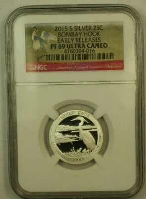 2015-S Silver Washington Bombay Hook Early Releases PF-69 Ultra Cameo DCAM - Image 1 of 2