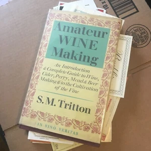 Amateur Wine Making book by S. M. Tritton UK 1957 With Wine Label Collection - Picture 1 of 12