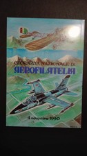 GIORNATA NAZIONALE AEROFILATELIA 1990 VOLO VILLAFRANCA - CAMERI GIANNI AINARDI