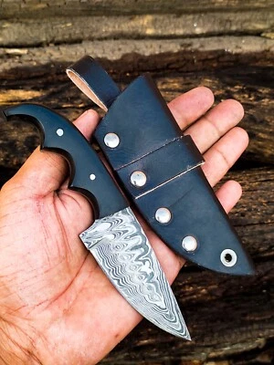 SHARDBLADE Neck Knife HAND FORGED Tactical EDC Hunting Knife Survival W/Sheath - Image 1 of 4