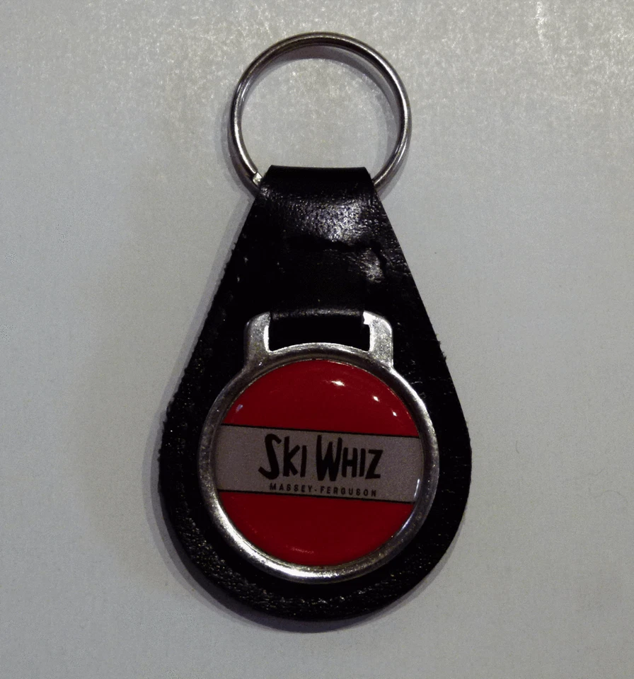 Reproduction Vintage Massey Ferguson Ski Whiz Snowmobile Leather Keychain (054)