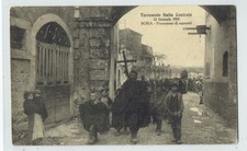 SORA -TERREMOTO ITALIA CENTRALE 13 GENNAIO 1915 - PROCESSIONE SUPERSTITI