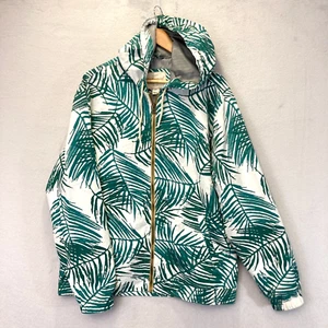 Original Weatherproof Vintage Windbreaker Jacket Men's Large Nylon Tropical Palm - Picture 1 of 19