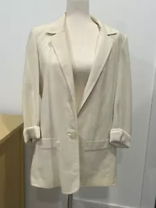 Vintage 80’s Handmade Cremeweiß Blazer Damen M - Bild 1 von 12