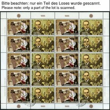 GRIECHENLAND 1985-90, Europa, alle 6 Kleinbogensätze komplett mit Ersttagsstpl.