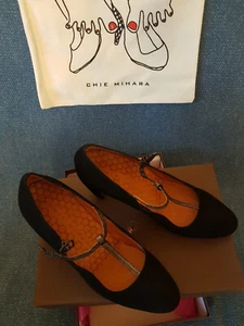 CHIE MIHARA edle Mary Jane Pumps/ Gr.38, Schwarz - Bild 1 von 5