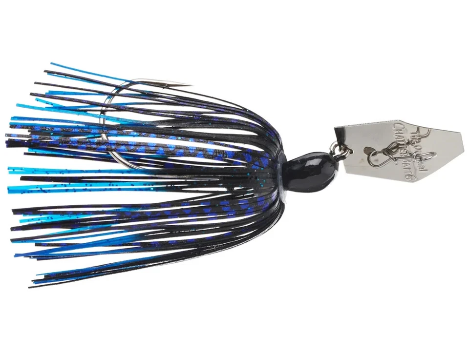 Z-MAN Chatterbait Original 1/2oz Bladed Vibrating Jig CB12-18 Black & Blue - Image 1 of 1