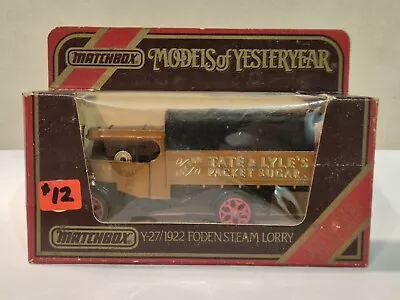 Matchbox Models of Yesteryear Y-27 1922 Foden Steam Lorry, Tate Lyles Sugar - Image 1 of 4