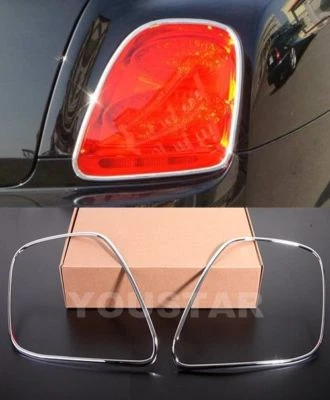 FAST EMS x2 CHROME Tail Light Trims for Bentley Continental Flying Spur 06-13 - Image 1 of 4