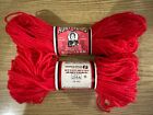 Aunt Lydia’s Heavy Rug Yarn #120 Red Vintage