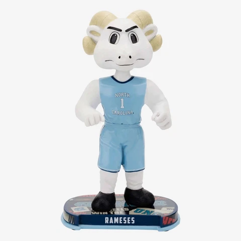 RAMESES NORTH CAROLINA TAR HEELS MASCOT HEADLINE BOBBLEHEAD FOCO BRAND NEW NIB Cover