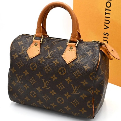LOUIS VUITTON（LV） Louis Vuitton Speedy 25 Monogram Borsa a mano Mini Boston Borsa Marrone