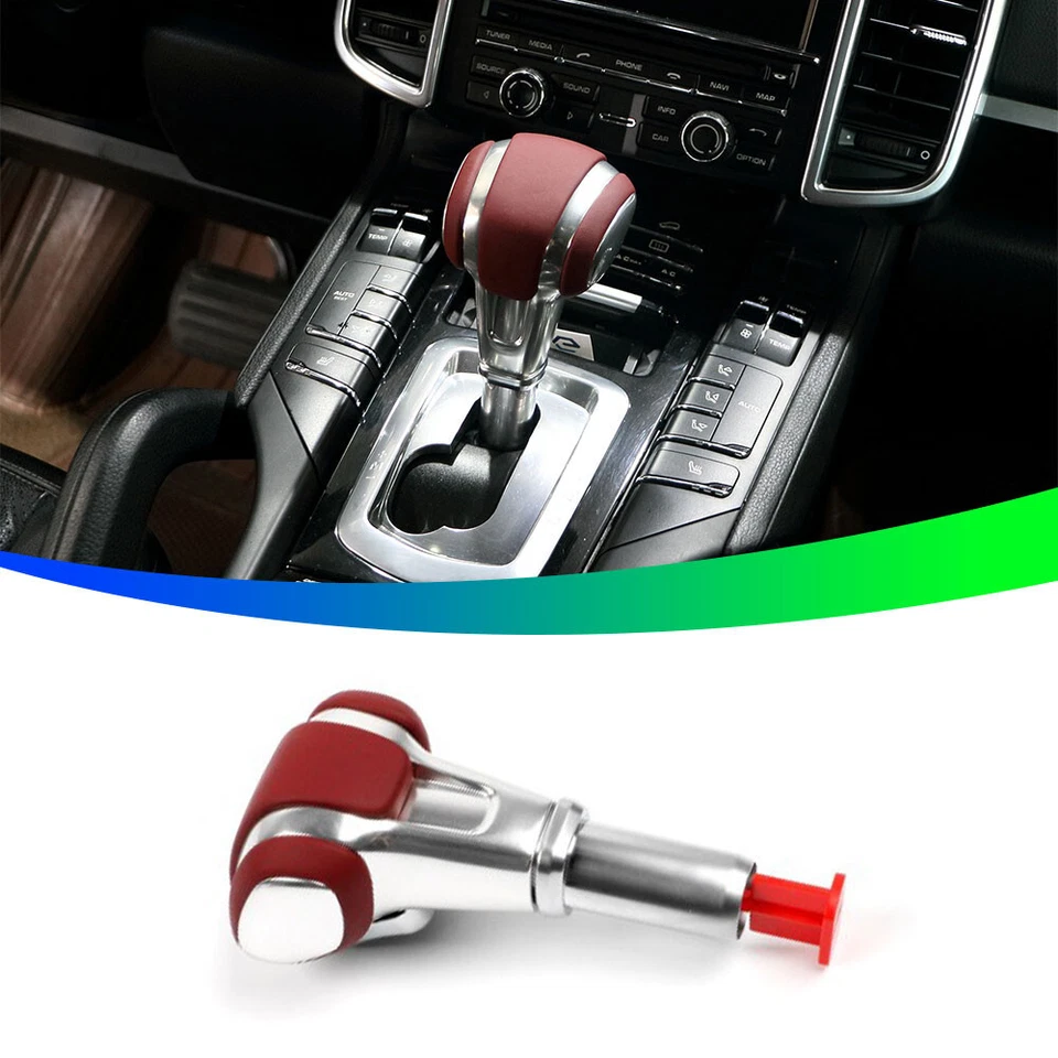 Cubierta adhesiva de perilla de cambio de marchas de perilla central de automóvil para Porsche Cayenne 2011-2017 Foto 1 de 4