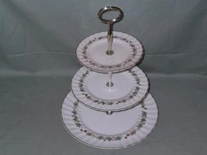 Royal Doulton Piedmont 3-Tier Hostess Cake Plate Stand H.4967 - Picture 1 of 1