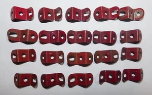 20 x EQUERRE RENVERSEE réf 125 ROUGE . PIECE MECCANO 50's POUR BOITE 0a à 10 - Imagen 1 de 16
