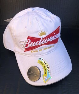Budweiser King of Beers Hat w/Bottle Opener On Brim Embroidered Strapback NWT - Picture 1 of 6