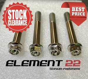 KAWASAKI ZX10R 2004 FRONT BRAKE TITANIUM CALIPER BOLTS KIT RACE DRILLED M10x60mm - Picture 1 of 4