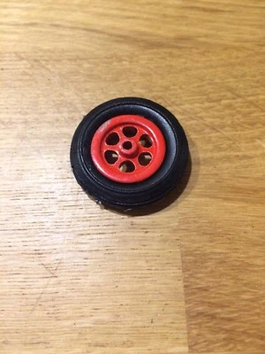 1 Roue rouge de 38mm avec pneu pour voitures Bugatti et avion JEP F255