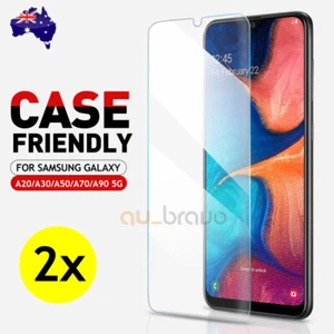 2x Tempered Glass Screen Protector for Samsung Galaxy A56 A16 A15 A35 A14 A20 - Picture 1 of 48