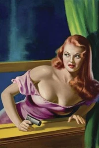 Atrapando al Ladrón - Peter Driben Sexy Cabeza Roja Detective Pistola Tetas Ventana 😍 - Imagen 1 de 1