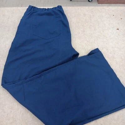 Greys Anatomy Scrub Pants Womens Medium Blue Pull On Drawstring Pockets Nursing - Image 1 of 4