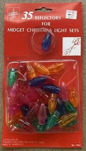 VTG Foremost Industries 35 Reflectors for Midget Christmas Light Sets Taiwan NOS - Picture 1 of 5
