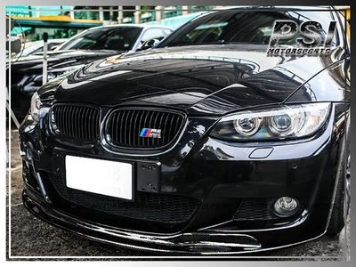 AK Type Carbon Fiber Front Bumper Lip for 07-10 328i 335i E92 M-Tech Bumper Only - Image 1 of 3