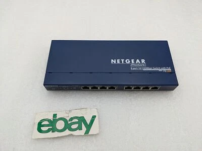 NETGEAR FS108P ProSafe 8-port 10/100mb/s switch with 4-port POE NO AC Free S/H - Image 1 of 4