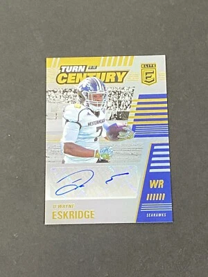 D' Wayne Eskridge 2021 Donruss Elite Turn of the Century Auto RC #ed 14/199 - Image 1 of 4