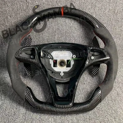 Carbon Fiber Steering Wheel for Mercedes-Benz GLA250 W205 C300 W204 CLA GLA GLC Foto 1 de 4