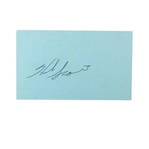 Tarjeta índice firmada por Herb Score 3x5 Cleveland Indians automática - Imagen 1 de 3