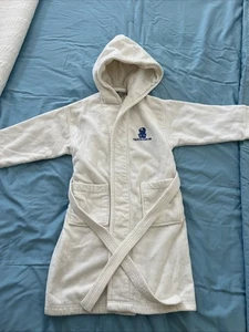 Ritz Carlton Luxe Kids Bathrobe Made In Turkey Cotton Sz 6-8 Years, White - Picture 1 of 14