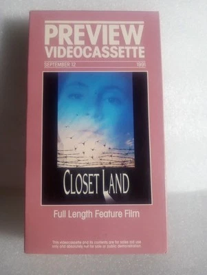 **Closet Land (1991) VHS Screener – Ultra-Rare Psychological Thriller!** - Image 1 of 2