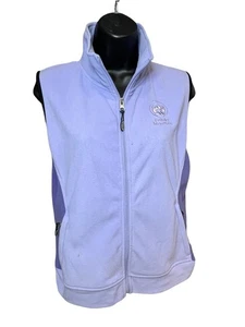 Suncruz Damen lila Fleece Weste Medium Full Zip Powder Mountain Stickerei - Bild 1 von 7
