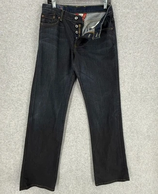 Pantalones de mezclilla Lucky Brand Easy Rider para mujer 6/28 EE. UU. botón mosca lavado oscuro rectos Foto 1 de 4