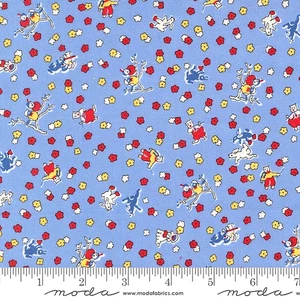 Moda Fabrics #23373 17  "30'S PLAYTIME"  BY Linzee McCrea "SKY"  BTY - Picture 1 of 1