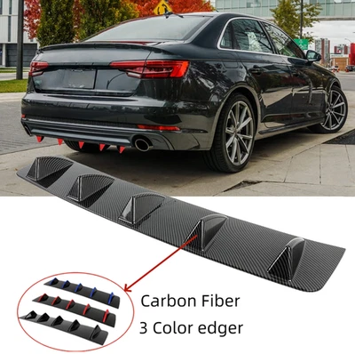 Carbon Optik Heckdiffusor Spoiler Diffusor Lippe für Audi A4 B9 S-Line RS4 B8 - Bild 1 von 4