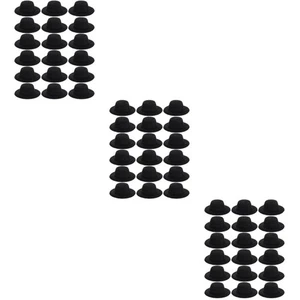 3 Pack Top Hat Doll Hats Miniature Very for Dolls Vintage - Picture 1 of 12