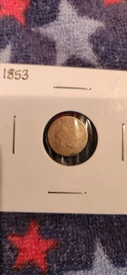 1853 3 Cent Piece,  Trime - Image 1 of 2
