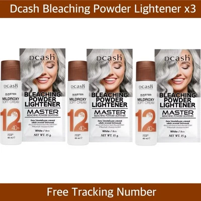 3x Dcash Master Polvo Blanqueador Blanco 15g Blanqueador Profesional Aclarador de Cabello Foto 1 de 4