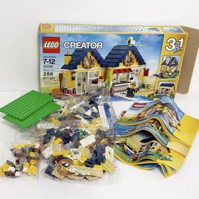 LEGO Beach Hut 31035 Creator 3 in 1 Complete Set 286 Pieces Sealed Bags
